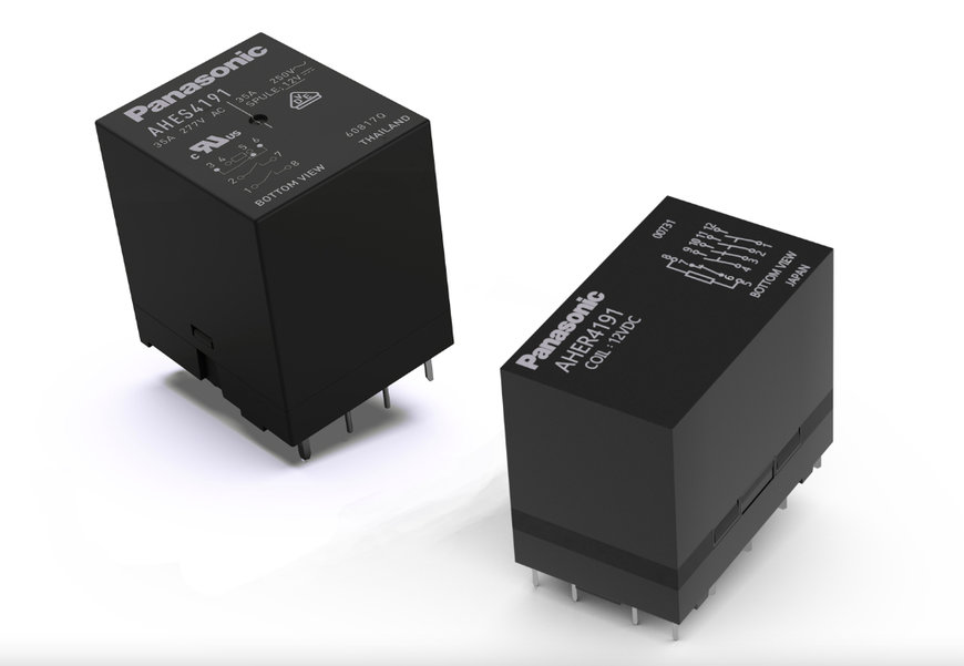 PANASONIC INDUSTRY LAUNCHES NEW HE RELAYS FOR EV CHARGING